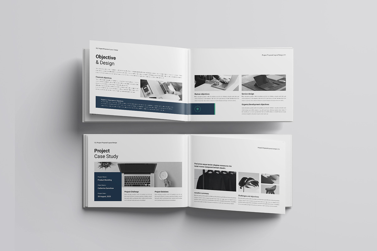 Project Proposal Template Landscape, a Brochure Template by DesignCrest (Photo 10 of 14)