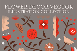 Flower Decor illustration vector