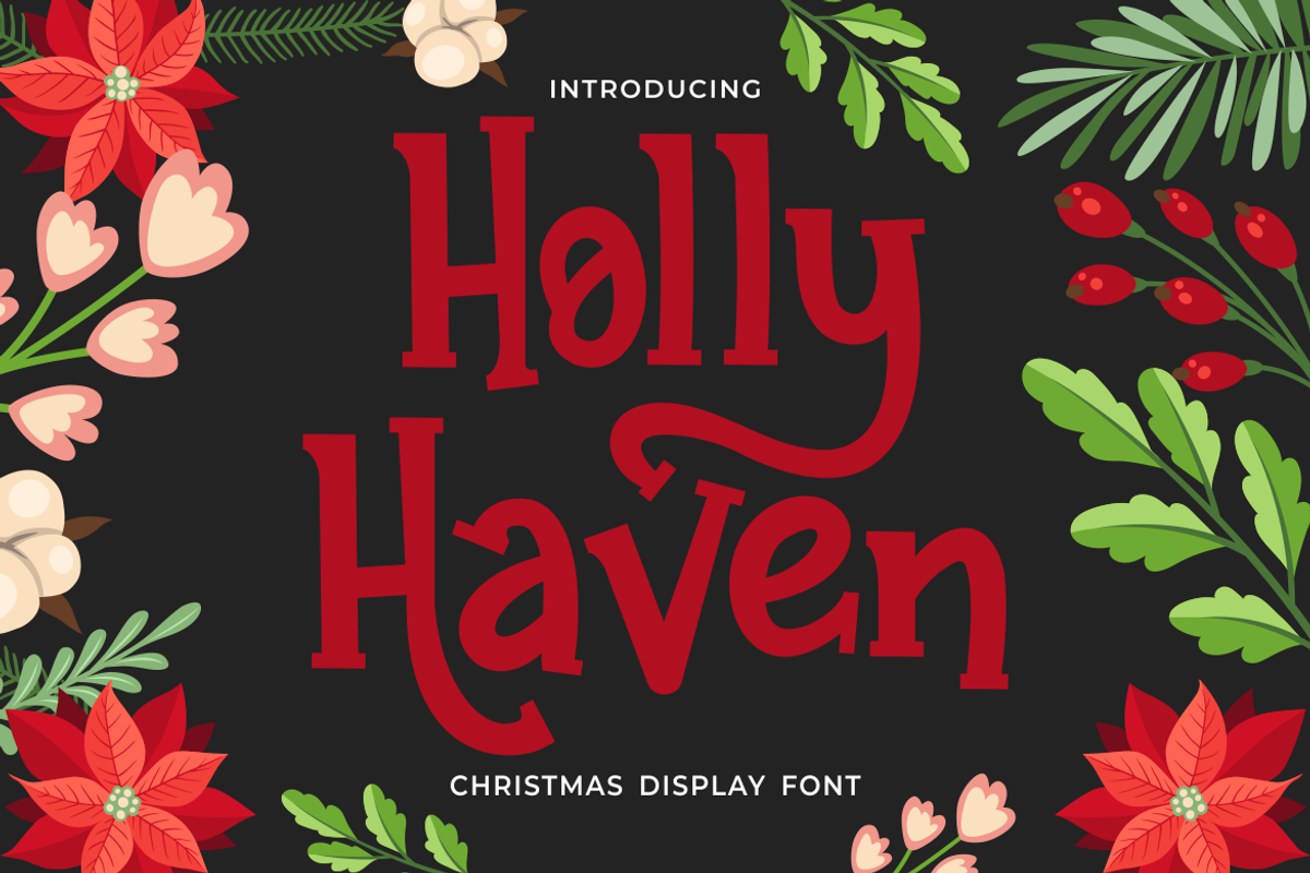 Holly Haven Serif Display Font, a Font by PutraCetol Studio (Photo 1 of 5)