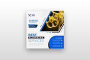 Modern plumbing company post banner, a Social Media Template by Tahnix Creative (Thumbnail 2 of 3)