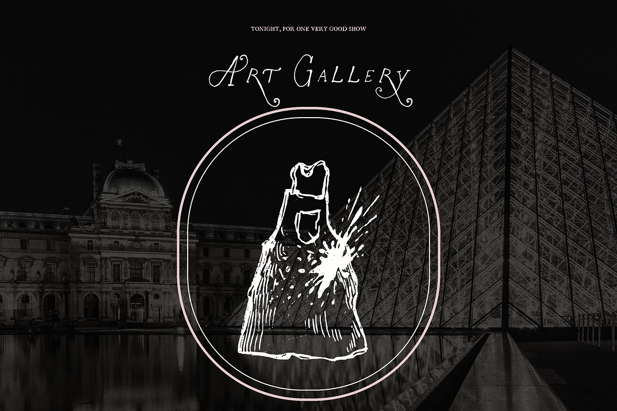 Art Gallery Clipart, Museum Ink Set, an Object Illustration by The October Creative (Photo 12 of 13)