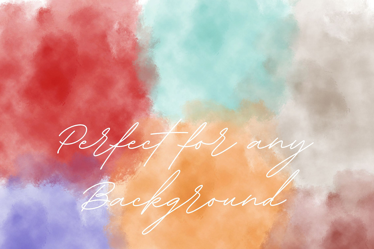 Pastel Watercolor Splashes Clipart, an Object Graphic by Meher Sadiah (Photo 1 of 4)