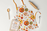 Pumpkin Fest Watercolor Pattern, a Pattern Graphic by MouseGrey (Thumbnail 4 of 10)