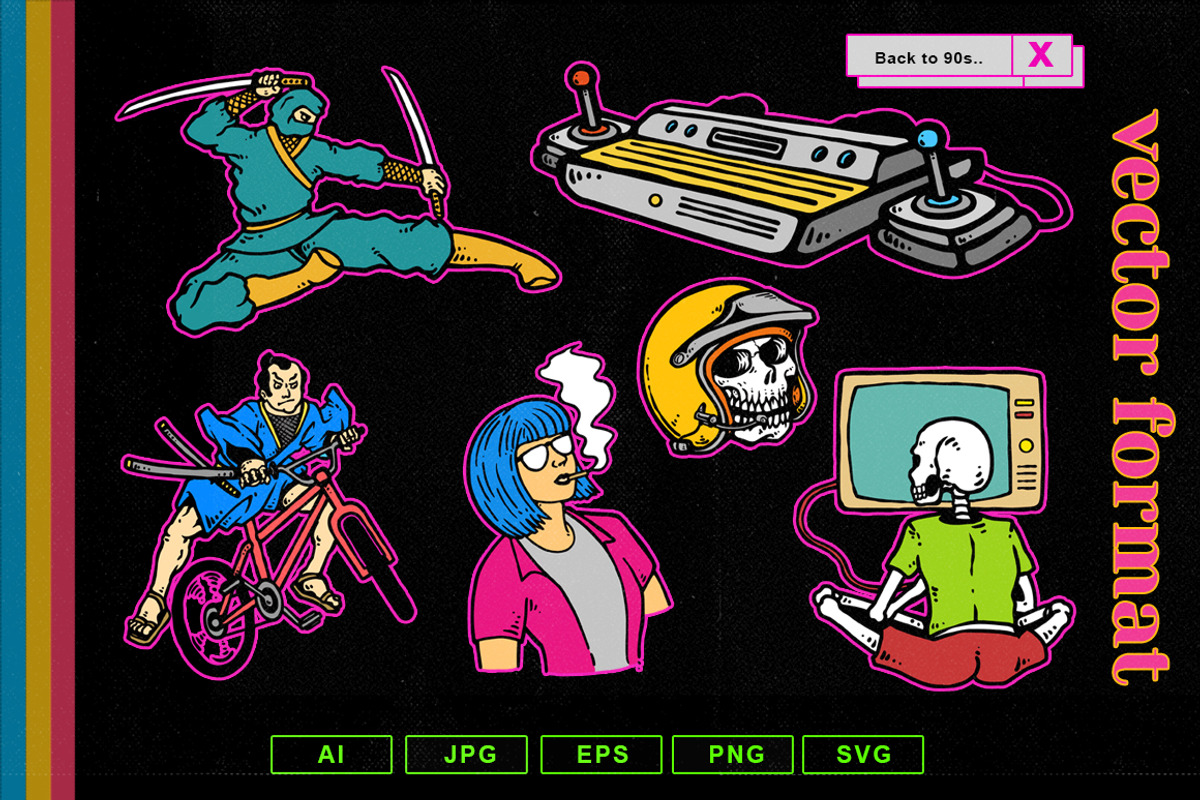Back to the 90s T-Shirt Designs, an Illustration by TSV Art Collective (Photo 19 of 35)