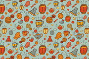 Winter cute patterns + elements., a Pattern Graphic by Little A (Aigul) (Thumbnail 4 of 4)