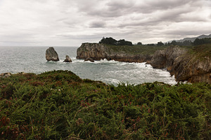Wild coastline with rocky cliffs and, a Nature Photo by Perpis