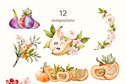Autumn Harvest Watercolor Collection, a Seasonal Illustration by Pattern + watercolor (Thumbnail 11 of 12)