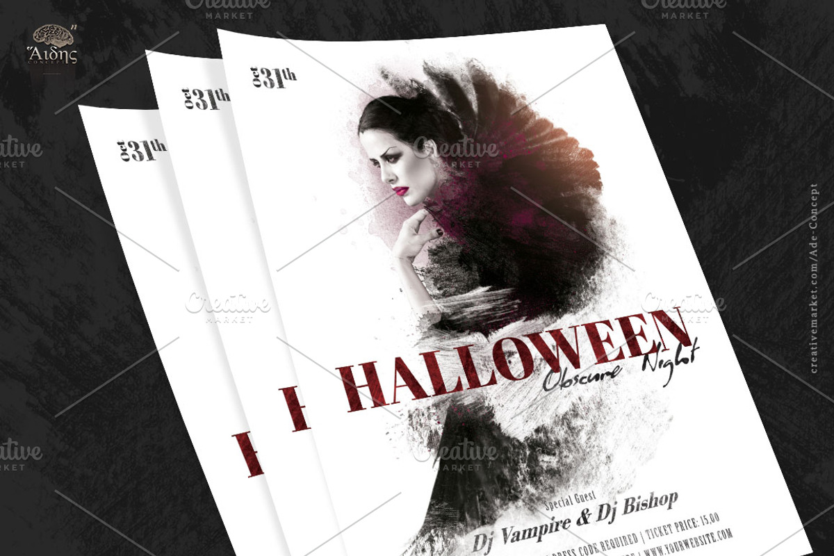 Halloween - Elegant Night Flyer, a Flyer Template by Ade Concept (Photo 2 of 3)