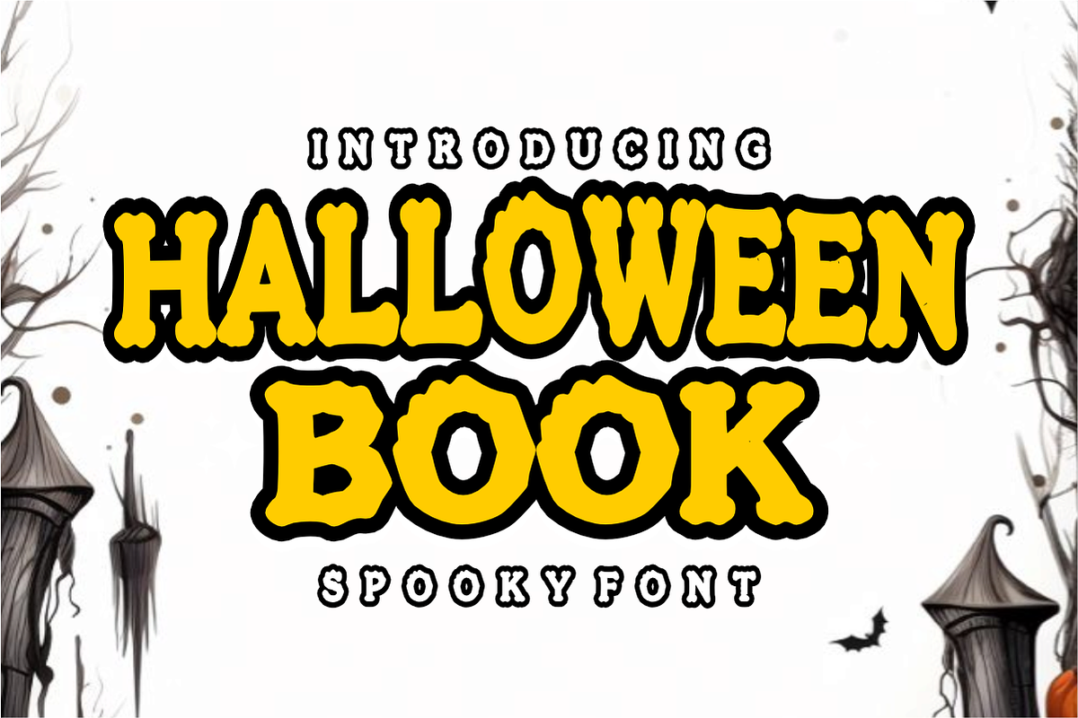 Halloween Book - Spooky Font, a Slab Serif Font by KiddoGlyphs Studio (Photo 1 of 4)
