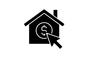 Property Search Website Glyph Icon