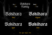 Bakihara - Blackletter Font Family, a Blackletter Font by Ekahermawan (Thumbnail 2 of 13)