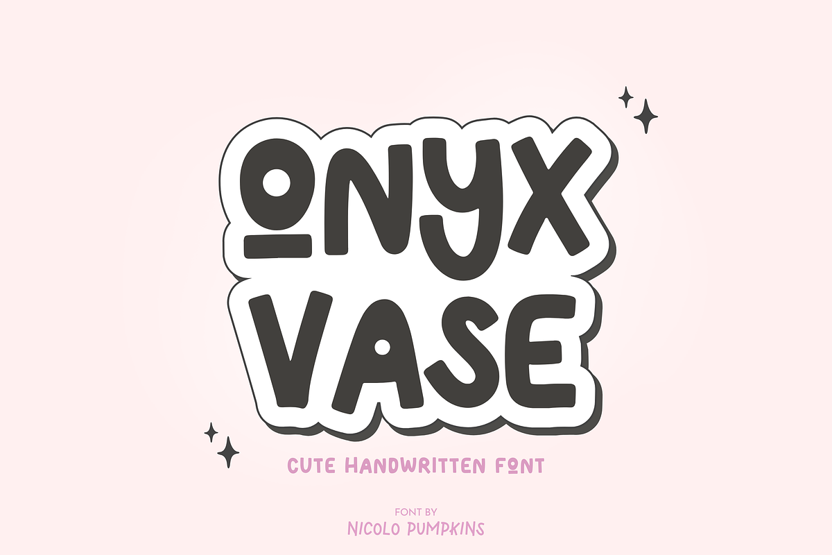 ONYX VASE Font, a Handwritten Font by Nicolo Pumpkins (Photo 1 of 10)