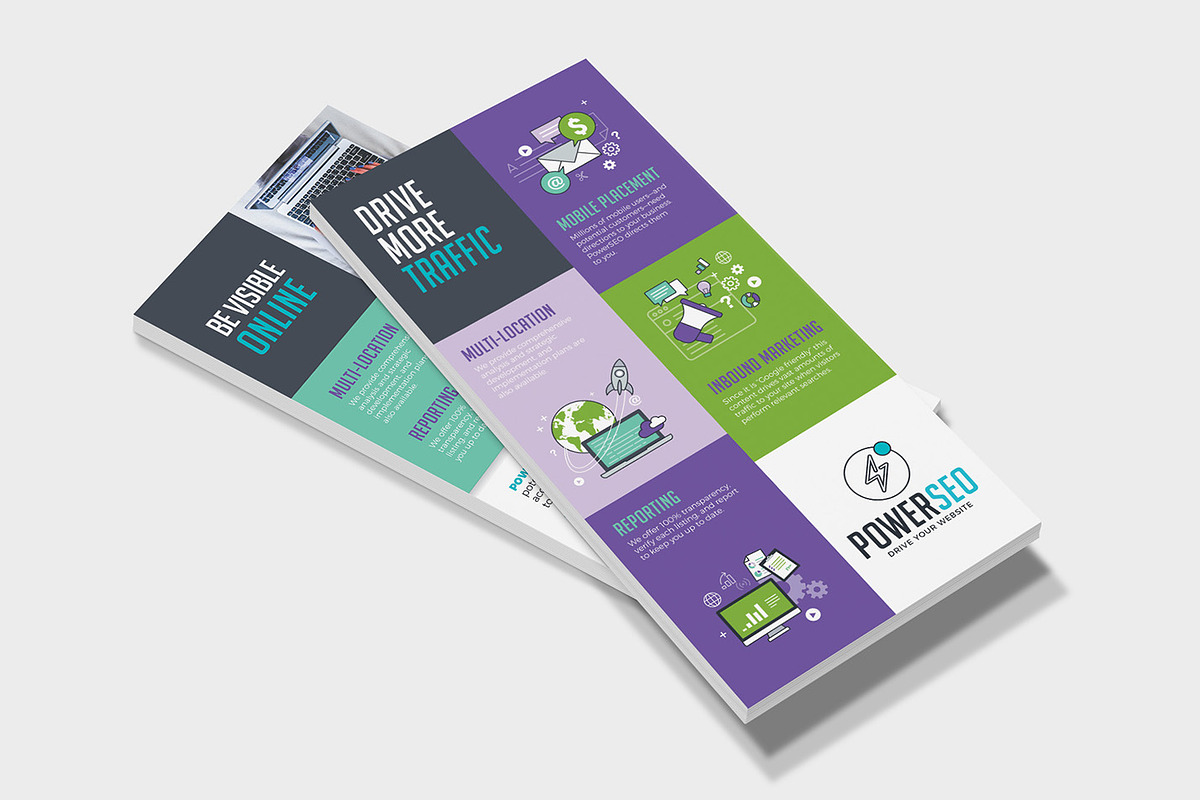SEO Agency DL Card Template, a Card Template by BrandPacks