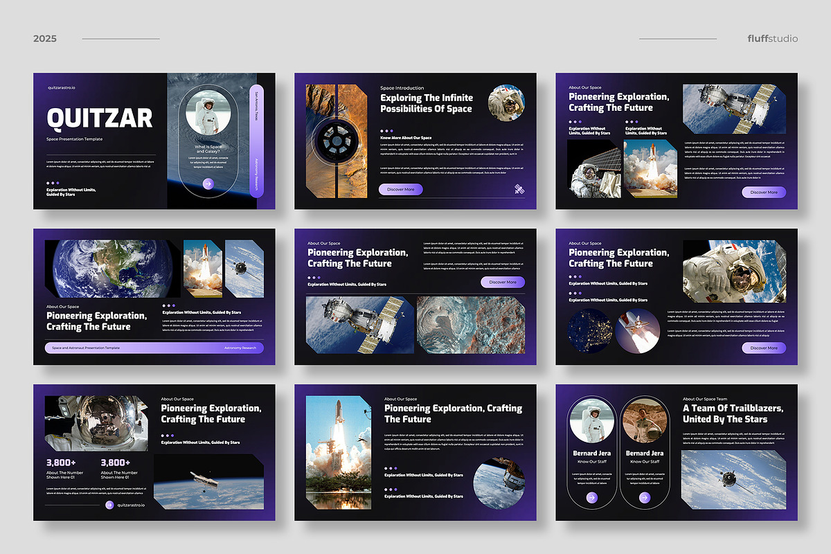 Space Science Keynote Template, a Presentation Template by fluffstudio (Photo 2 of 4)