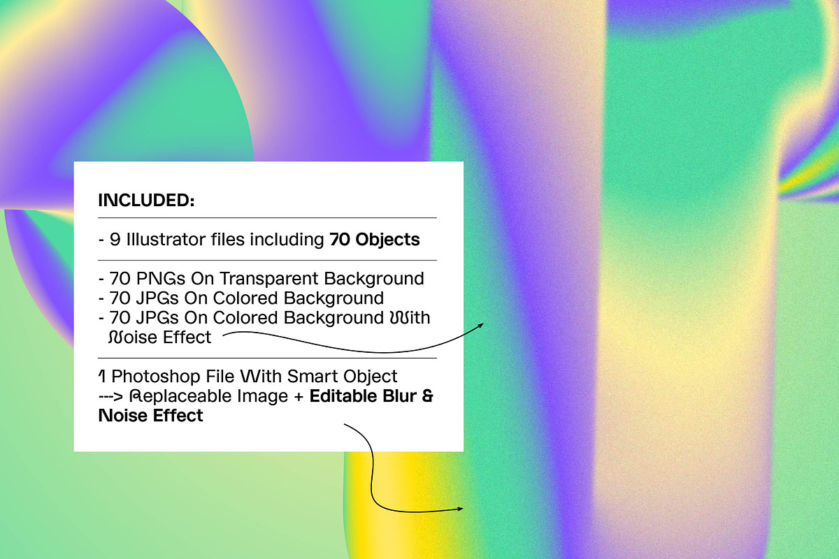Gradient Blend Noise 3, an Object Graphic by kloroform (Photo 3 of 32)