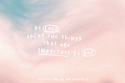 Larkspur | A Textured Quotes Font, a Font by Jen Wagner Co (Thumbnail 5 of 15)