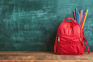 Modern school backpack, Back To School concept, a School & Education Photo by AlyaAnd
