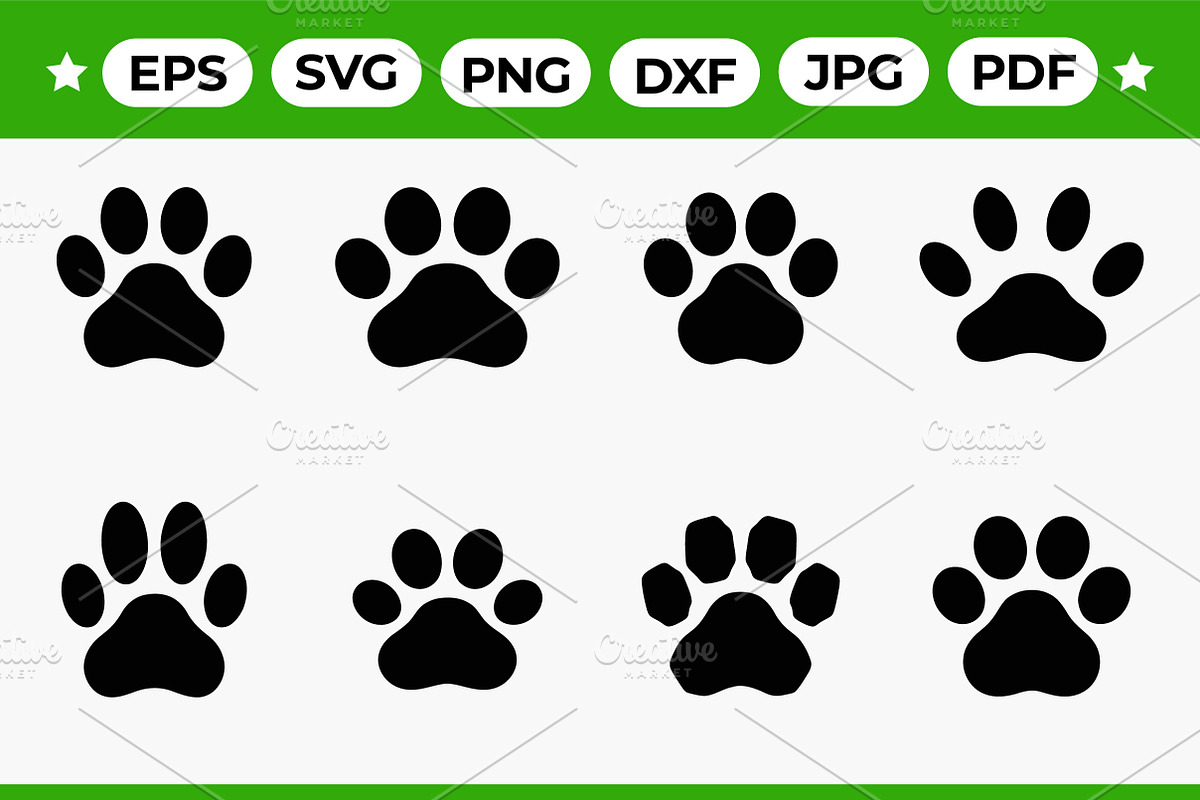 Paw Print Icon Bundle, an Object Graphic by Artonix (Photo 1 of 3)