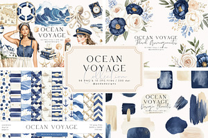 Ocean Voyage Collection, a Decorative Illustration by PeDe Designs