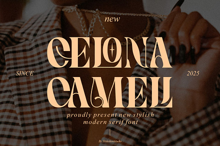 Celona Cameli || Modern Serif Font, a Serif Font by Slide Shoot