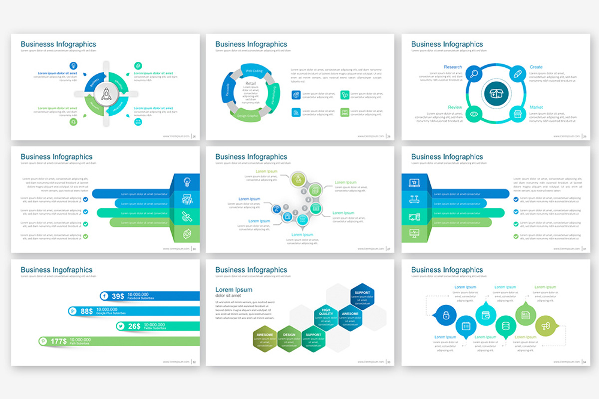 EB Powerpoint Template, a Presentation Template by Brandearth RRGraph