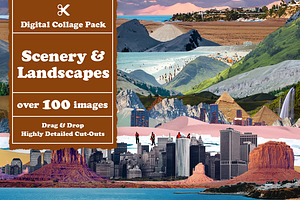 Landscape Digital Collage Pack