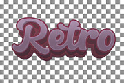 Retro PSD 3D Editable Text Effect, a Layer Style Add-On by TrueVector (Thumbnail 2 of 2)