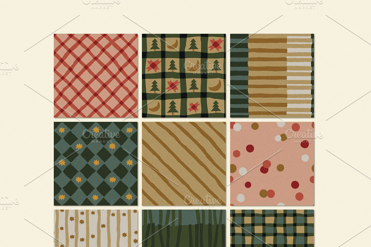 Warmy Yuletide. Seamless Patterns, a Pattern Graphic by oxygen_8 (Photo 10 of 10)