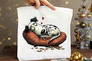 Quirky Valentine Dog Clipart, an Illustration by OK Design (Thumbnail 6 of 6)