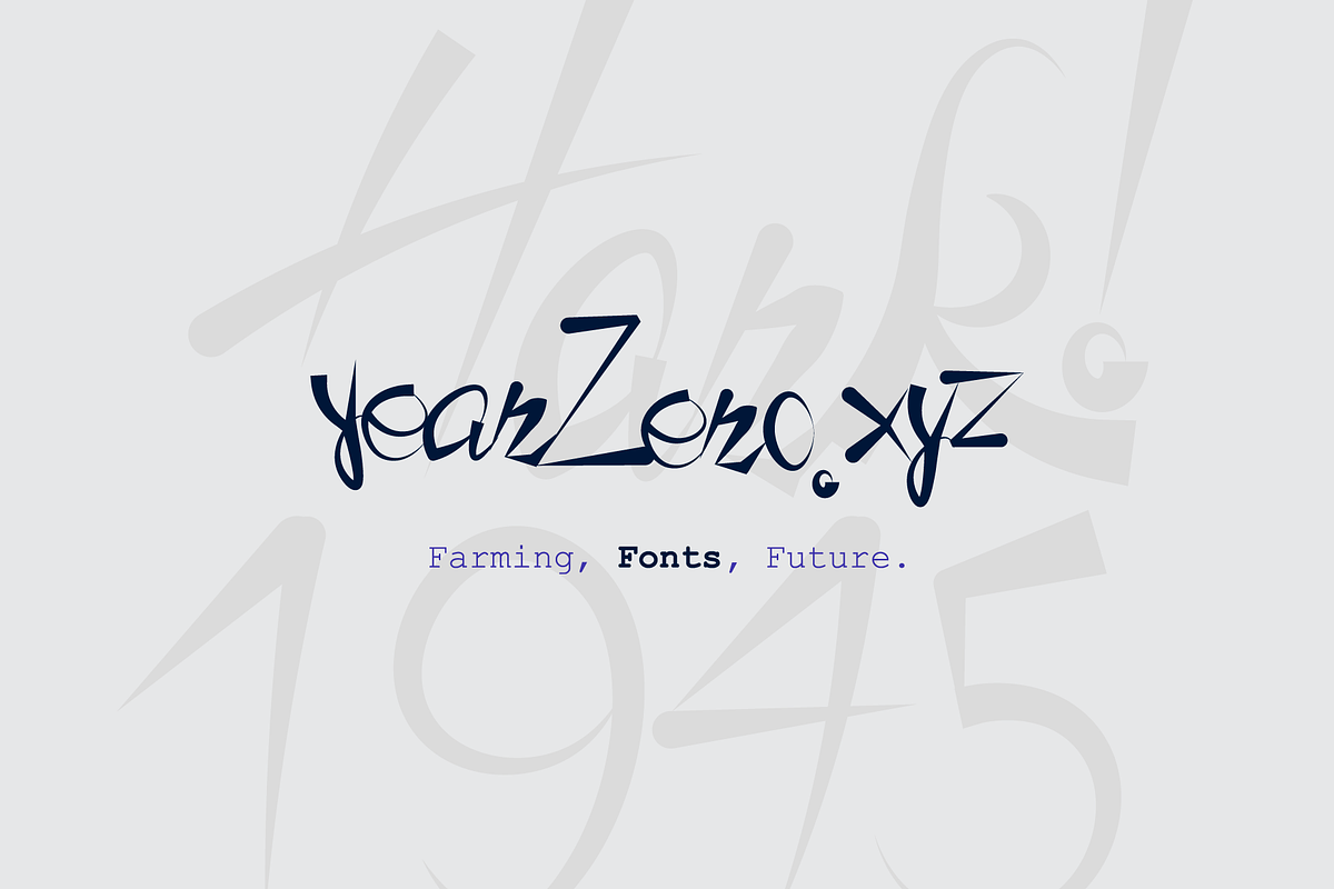 Hark!1945 Font, a Font by YearZero.xyz (Photo 4 of 4)