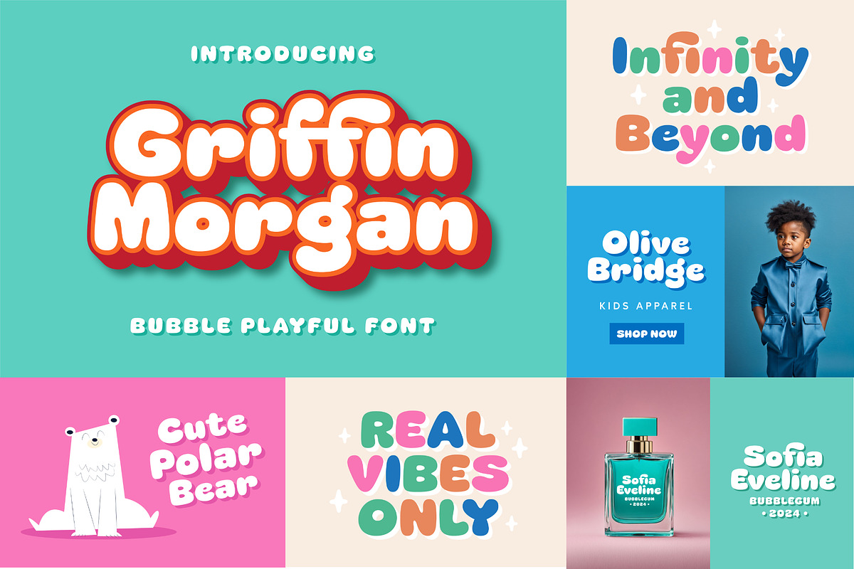 Playful Font Bundle Vol. 1, a Script Font by Grezline Studio