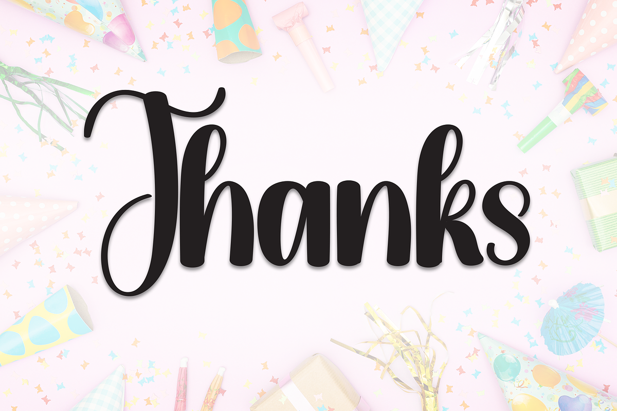Birthday | Script Font, a Handwritten Font by Scratchones (Photo 6 of 6)