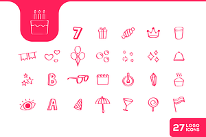 Kids Celebrate Doodle Playful Icon, an Outline Icon by devastd