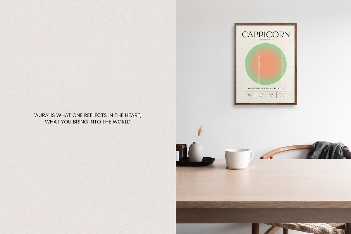 Zodiac Aura Posters | Astrology Set, a Poster Template by May Motif (Photo 11 of 15)
