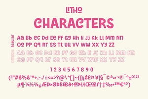 Litho - Fun & Playful Font