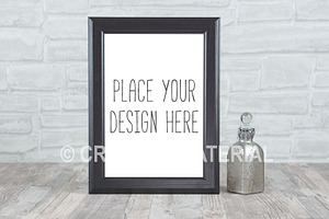 Black Mockup Frame | Wood | #22
