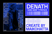 Denath - Sans Serif Typeface, a Sans Serif Font by MaikoHatta (Thumbnail 7 of 7)