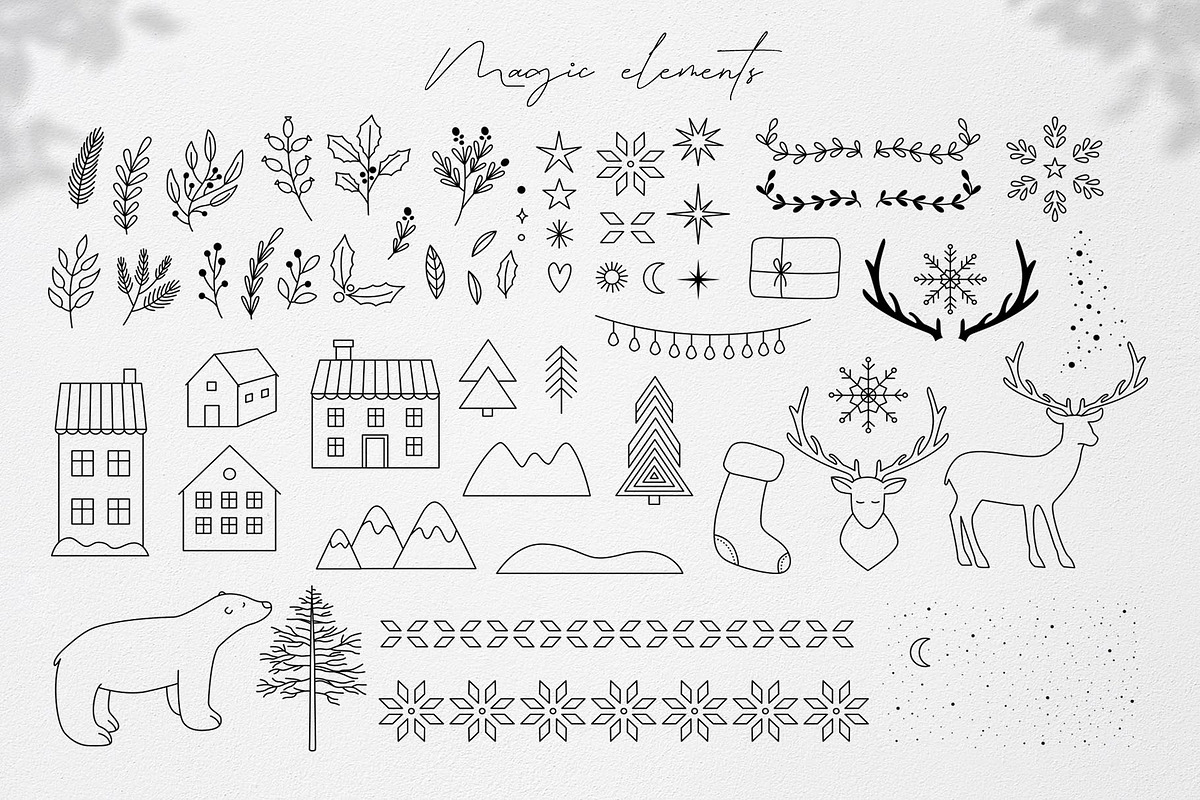 Magic Christmas collection, a Seasonal Illustration by Alisovna (Photo 4 of 11)