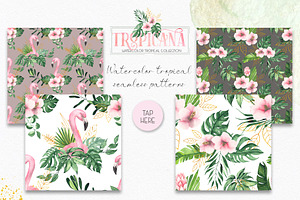 Watercolor Tropical Collection