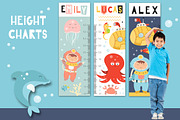 Height chart for kids nursery art, an Education Illustration by Nursery Art (Thumbnail 11 of 12)