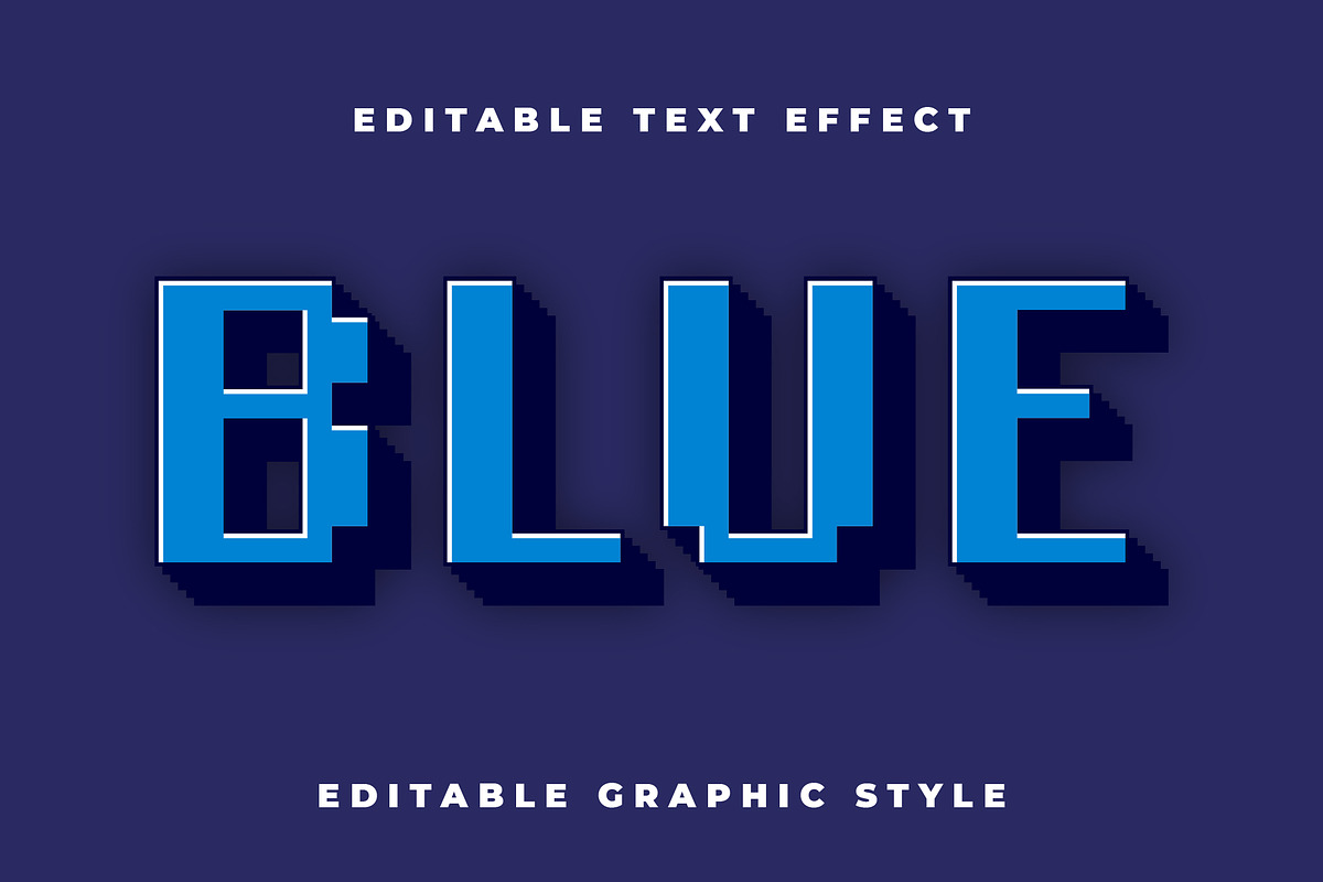 8-Bit Pixel Text Effect