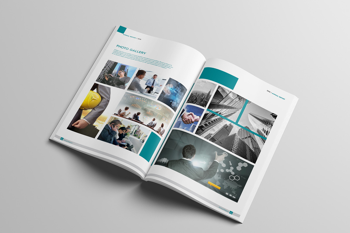 Annual Report Template, a Brochure Template by Machel Design (Photo 4 of 6)