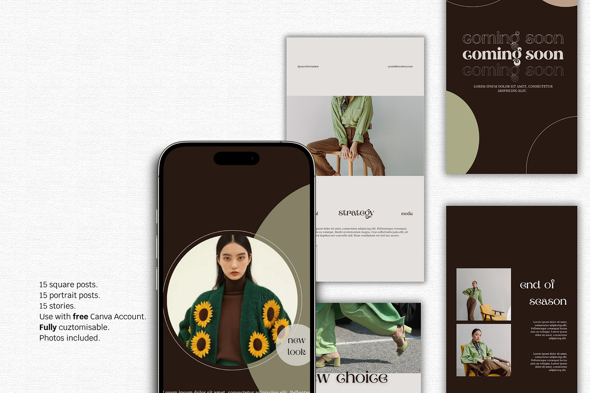 Editorial Fresh Instagram Templates, a Social Media Template by Lumisse Studio (Photo 9 of 10)