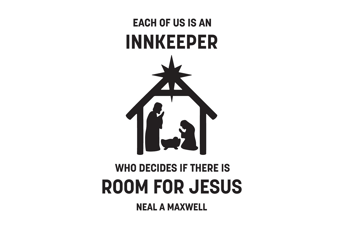 Christmas Nativity with Quote, a Graphic by PinkHouseCollection (Photo 3 of 3)