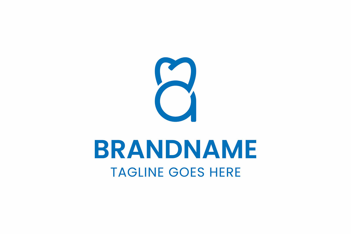 Letter A Dental Monoline Logo, a Branding & Logo Template by Pray Art Design Studio (Photo 1 of 2)