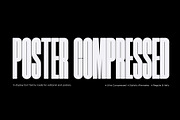 Poster Compressed, a Sans Serif Font by Arkitype (Thumbnail 1 of 11)