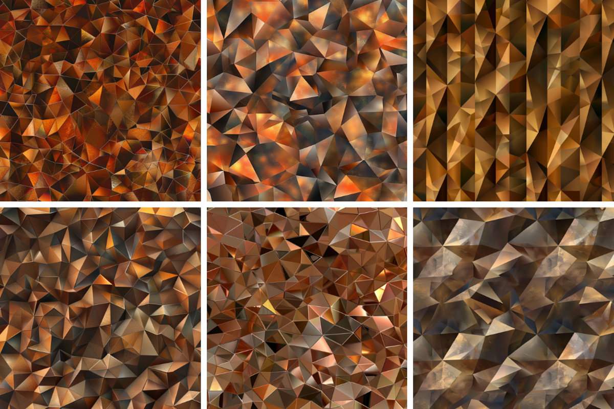 Brown Prismatic Texture Patterns