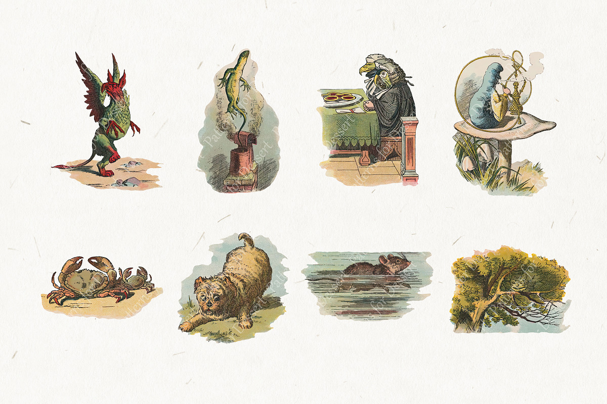 Vintage Alice in Wonderland II, a Person Illustration by Patterns for Dessert (Photo 2 of 5)