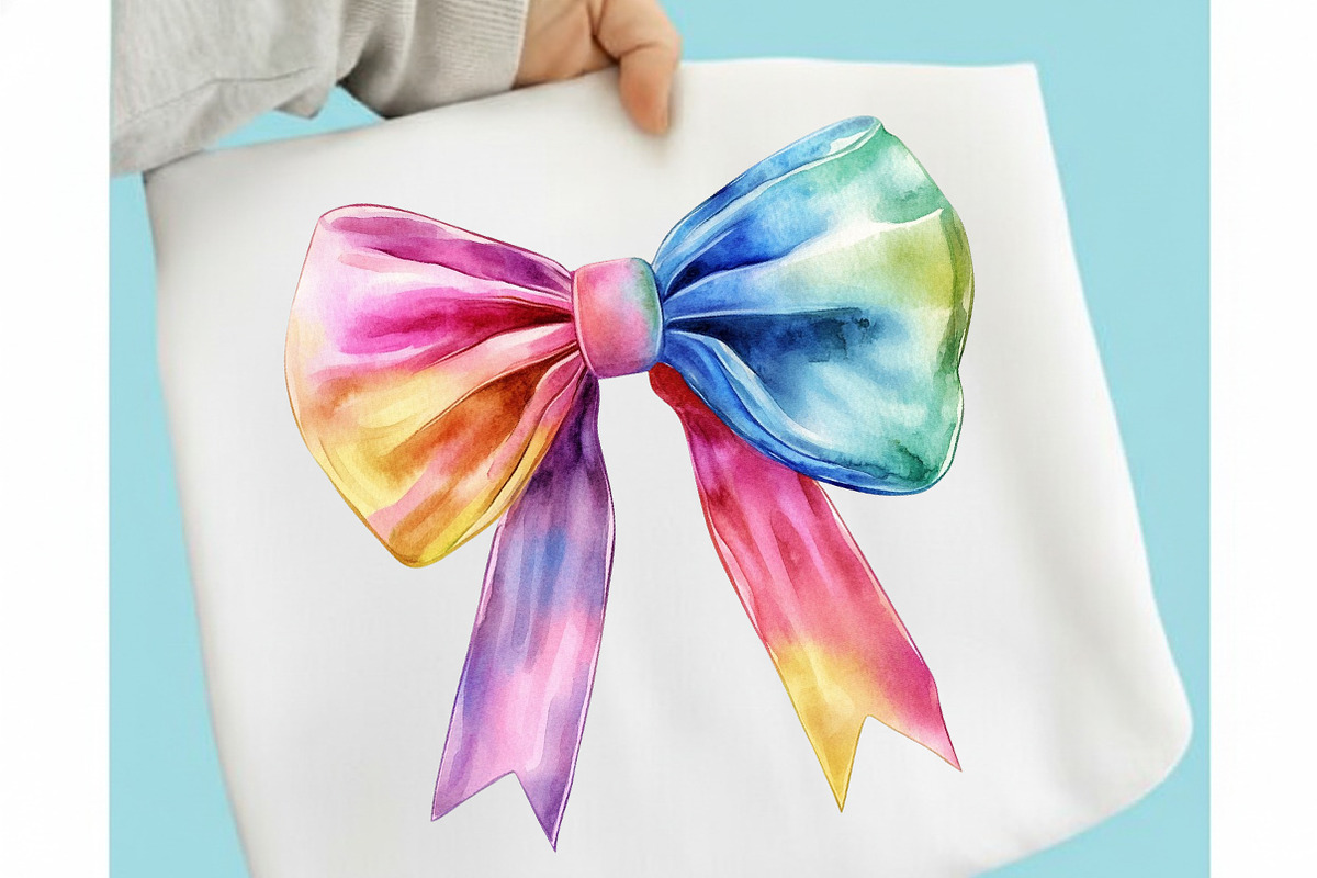 Watercolor Coquette Bow Clipart, a Seasonal Illustration by designcity5 (Photo 3 of 5)