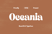 Oceania - Mesmerizing Typeface, a Font by HipFonts (Thumbnail 1 of 10)